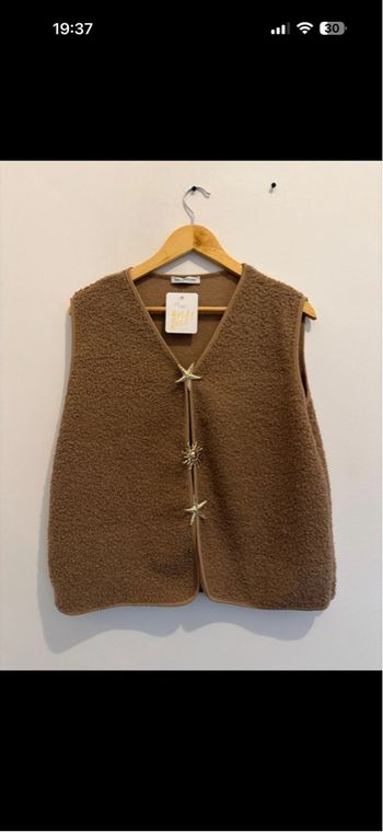 Veste sans manche bouclette 