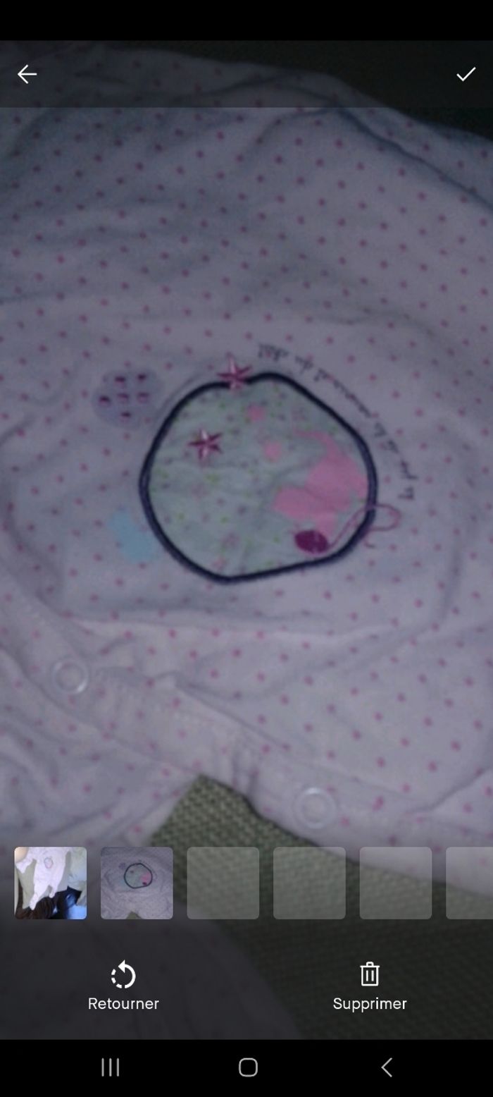 Lot de 2 pyjamas velour 1mois marron et rose lapin - photo numéro 7