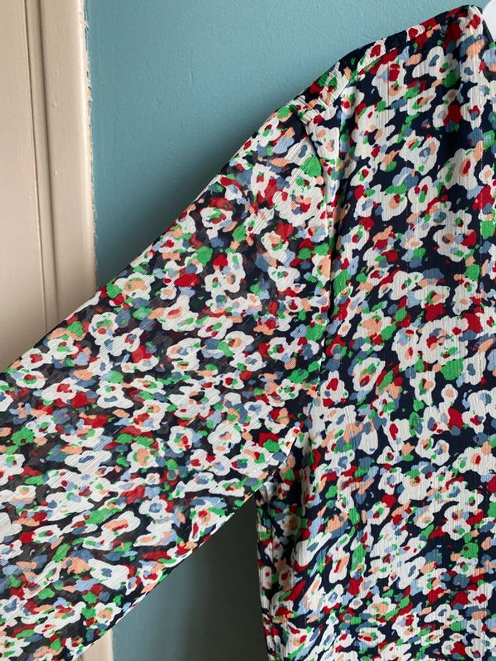 Robe fluide avec motif fleurs floral - photo numéro 4
