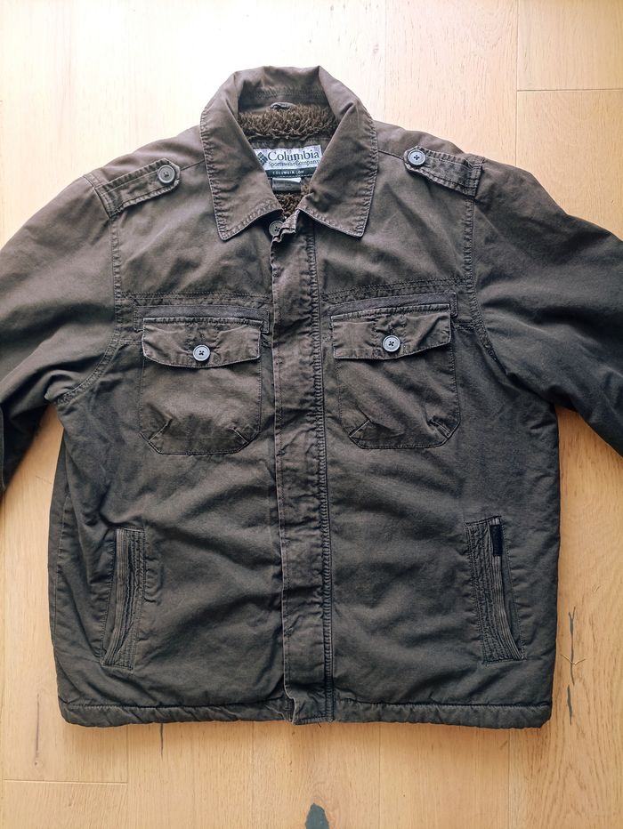 Veste chaude Columbia doublée marron homme taille L