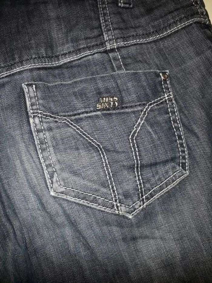 pantacourt jeans miss sixty taille 38 - photo numéro 3