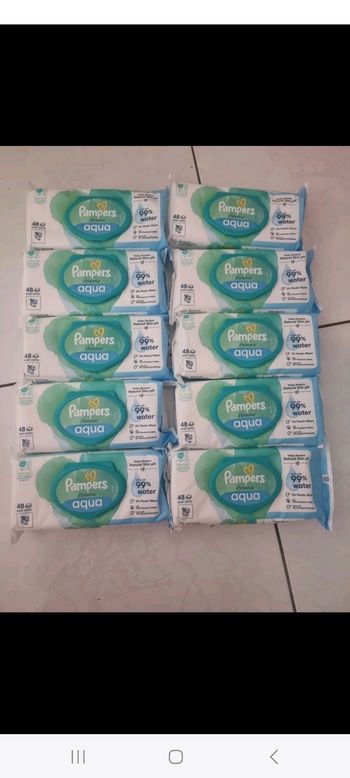 10 paquets pampers lingettes