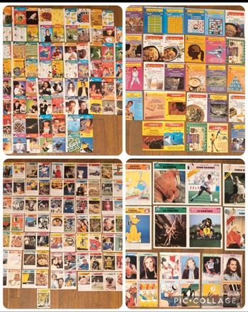 Gros lot + 200 anciennes fiches journal de Mickey vintage