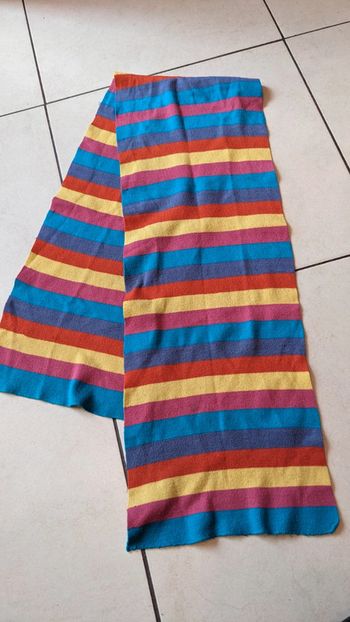Écharpe longue multicolore