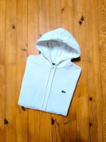 Sweat/Pull à capuche - Lacoste - Classic Fit - Blanc - Taille M