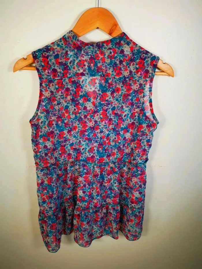 C37 blouse fleurie promod S - photo numéro 2