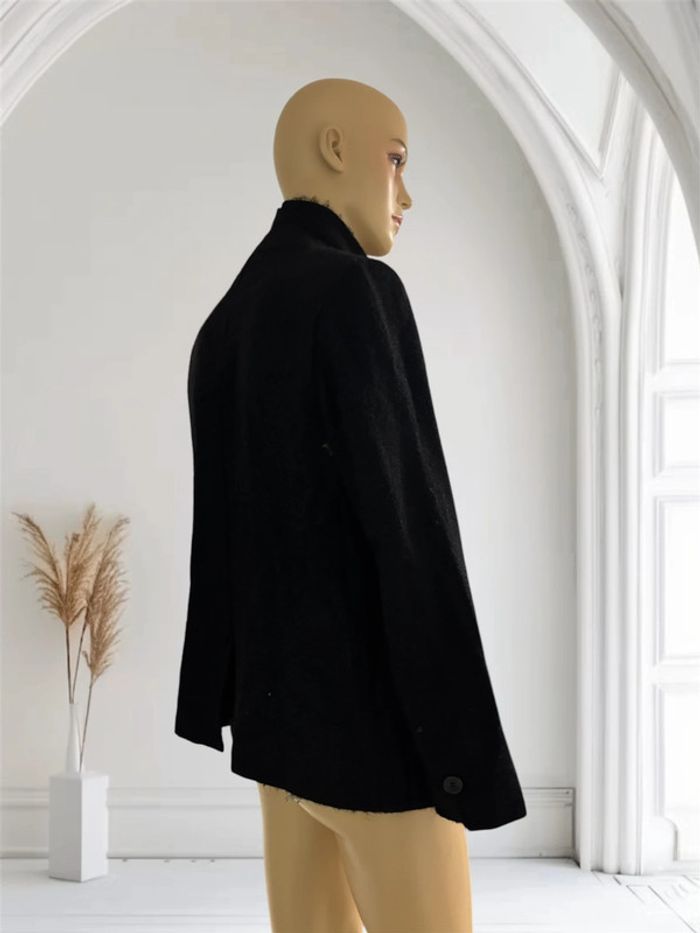Veste noir taille M en cachemire coupe droite forte-forte - photo numéro 5