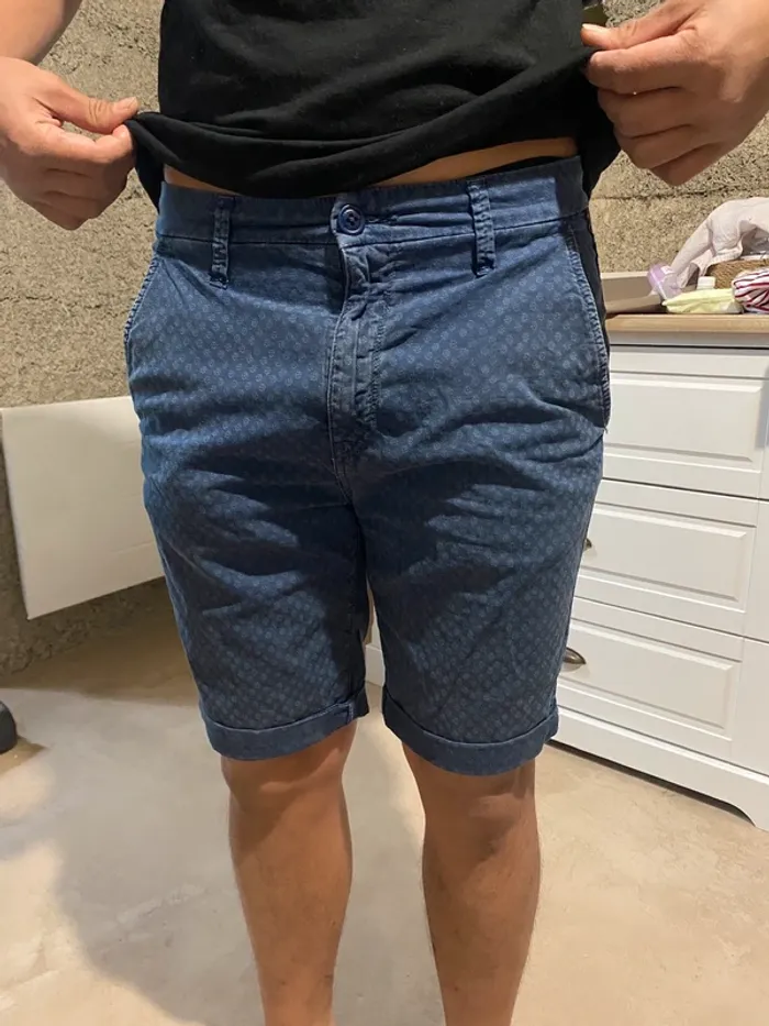 Short bleu le temps des cerises