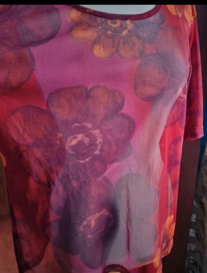 T-shirt transparent à motif 42-44 - photo numéro 2