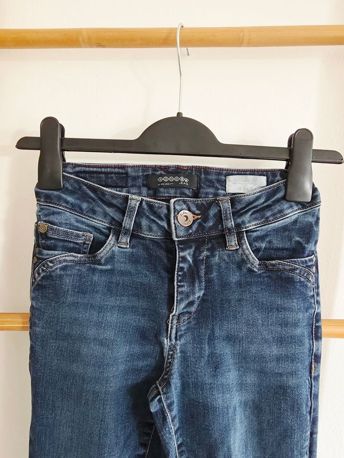Jeans slim bleu foncé Bonobo - photo numéro 2