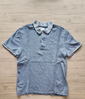 Polo gris, taille M, Lacoste
