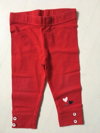 Legging rouge 12 mois