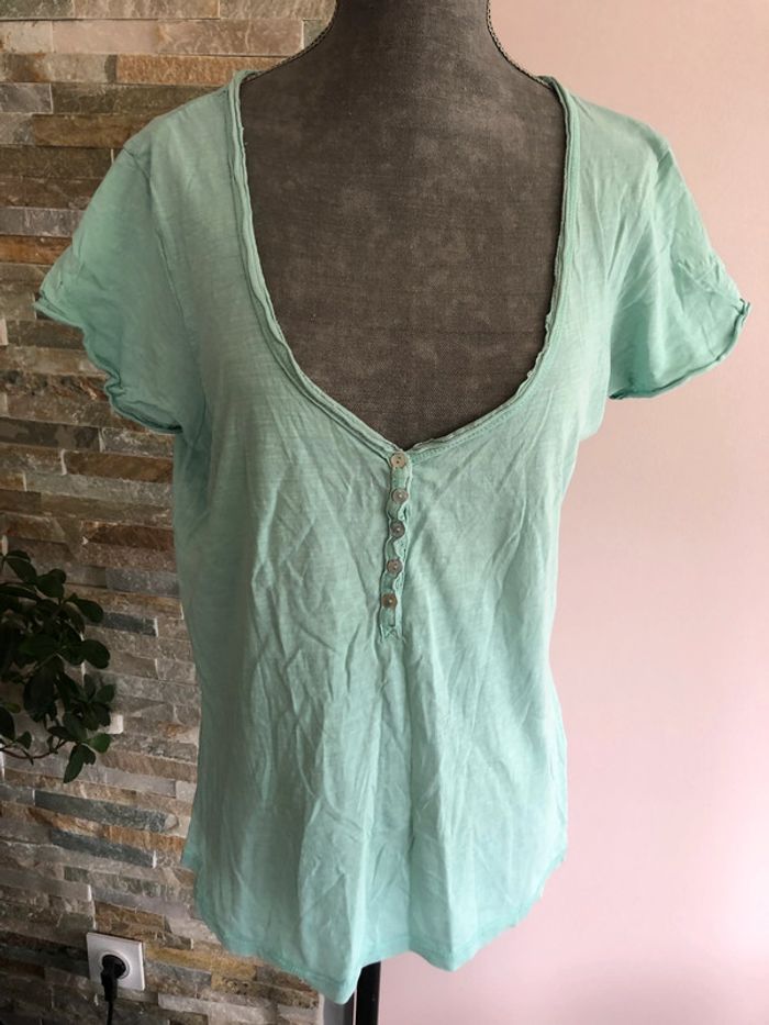 T-shirt vert d'eau 40 Mim