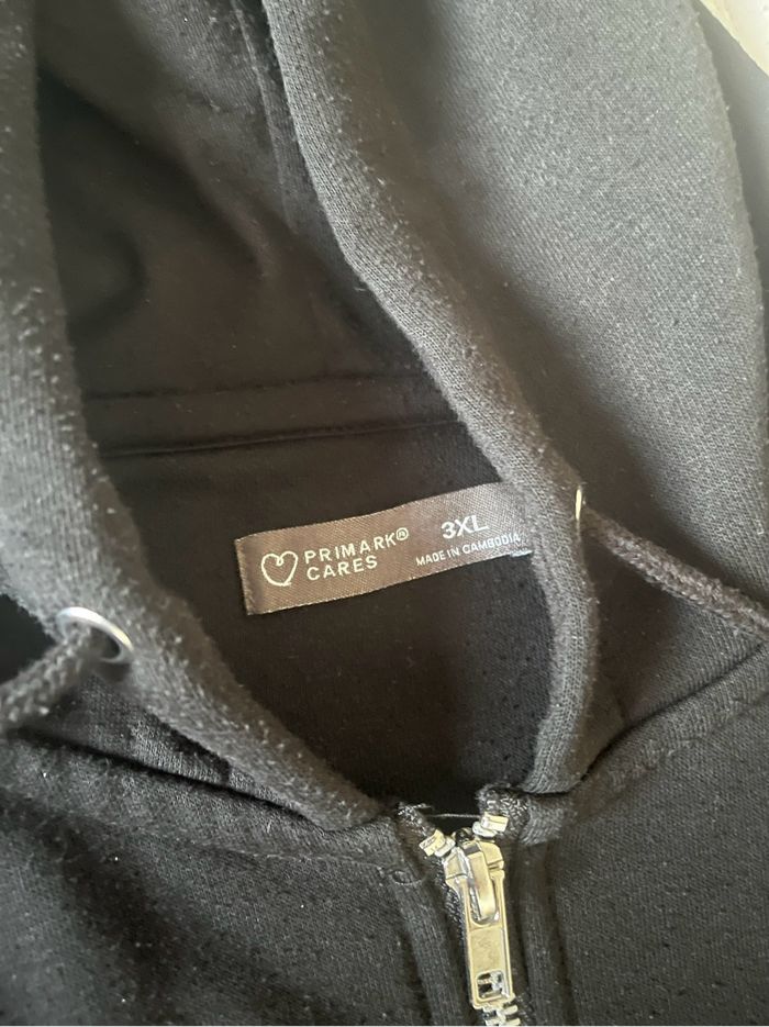 Veste à capuche noire mixte Primark 3XL - photo numéro 3