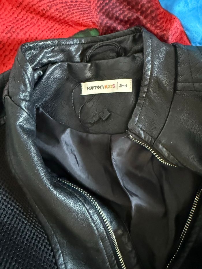 Manteau cuir petite fille - photo numéro 2