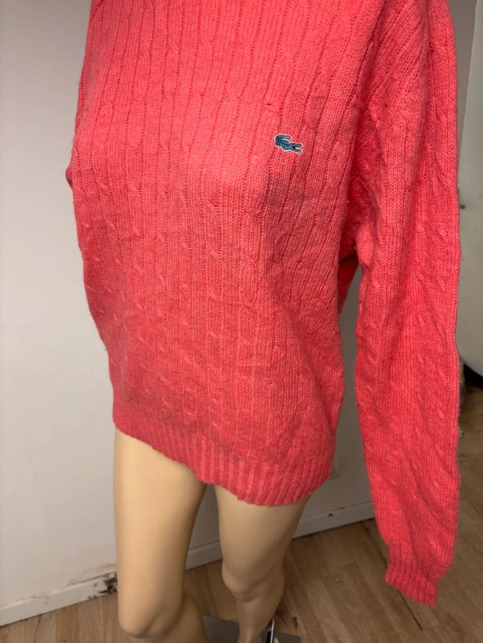 Pull en laine mérinos Lacoste zod vintage - photo numéro 4