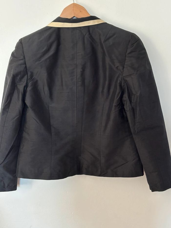 Veste de tailleur en soie sauvage taille 38 - photo numéro 6