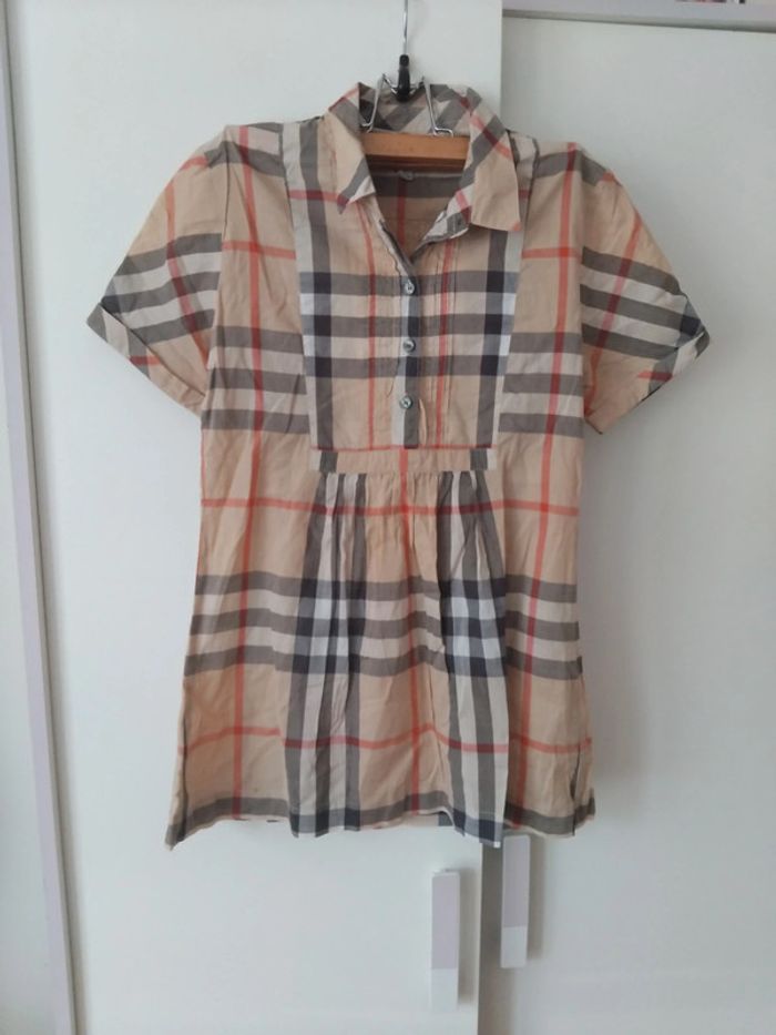 Blouse Burberry t14ans 100%coton - photo numéro 4