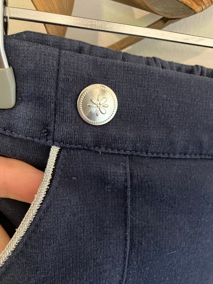 Pantalon chic bleu marine fille 8 ans sergent major - photo numéro 4