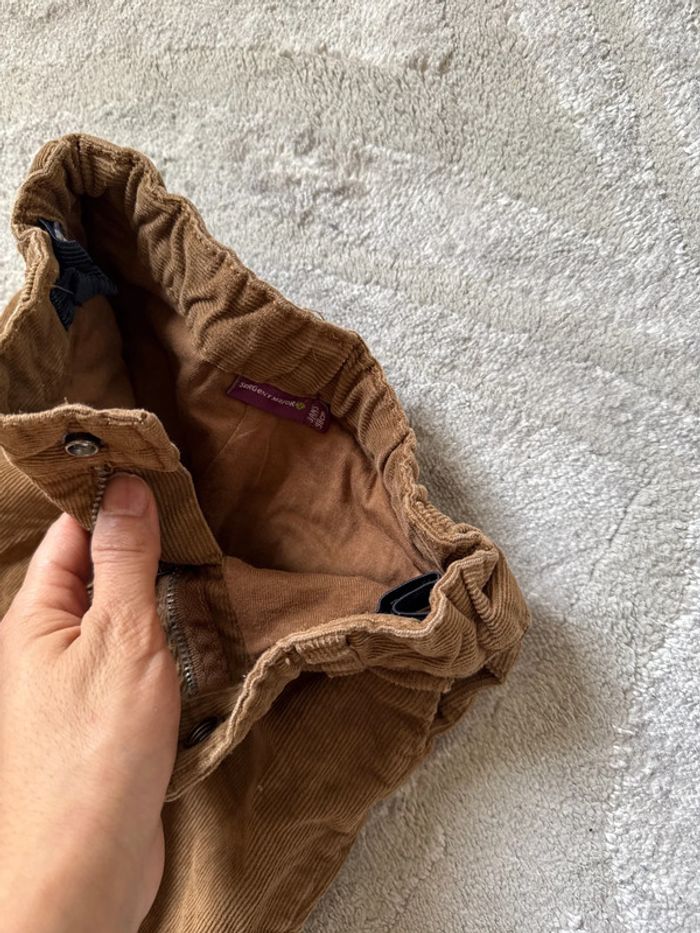 Pantalon velours marron 3 ans sergent major - photo numéro 3