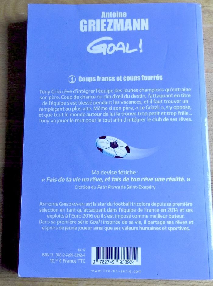 3 livres enfant Goal ! Antoine Griezmann - Tomes 1-2-3 - photo numéro 3