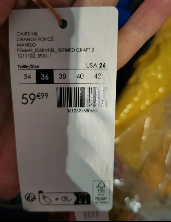 Salopette caire nil orange foncé mango neuf avec étiquette taille 36 - photo numéro 3