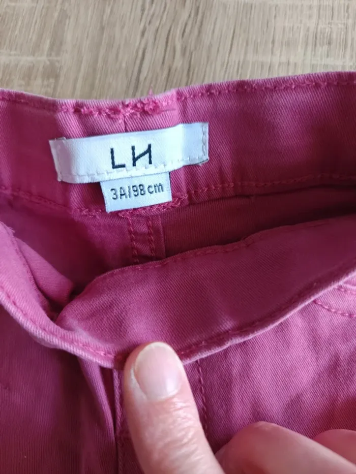 Pantalon rose fille La Halle 3 ans - photo numéro 3