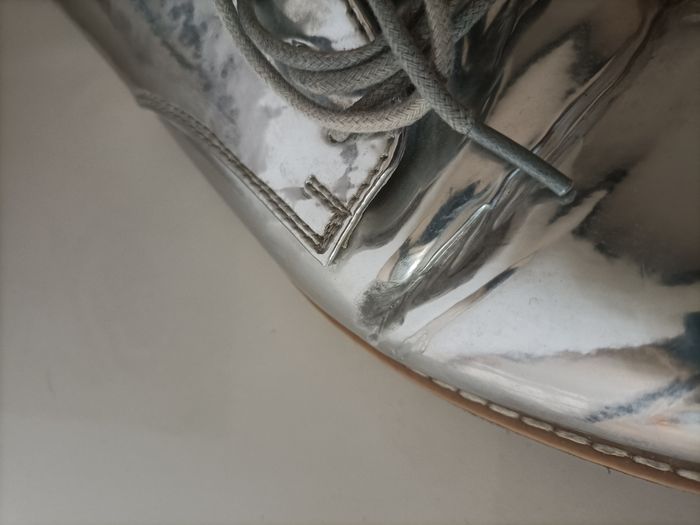 Chaussures argenté gris miroir - photo numéro 3