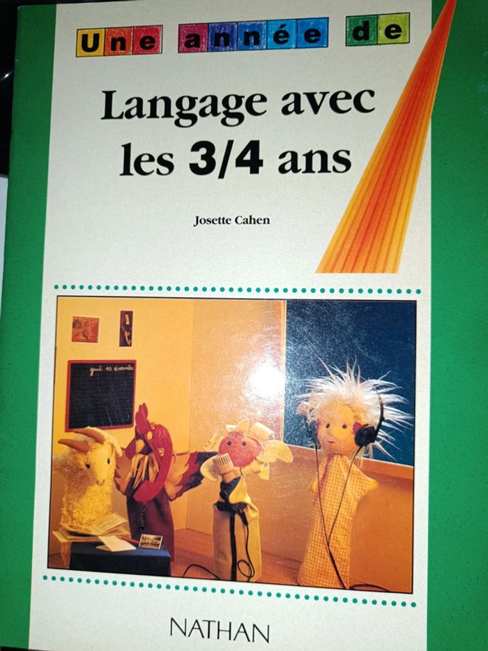 livre pédagogique une année de langage avec les 3/4 ans