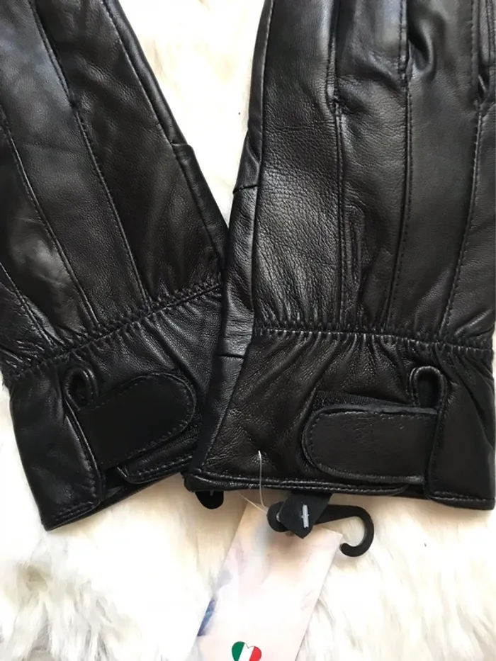 Gants simili cuir taille unique neuf avec étiquettes - photo numéro 3