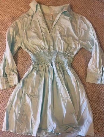 Robe chemise bleu XS
