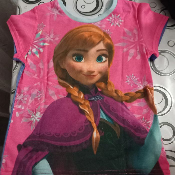 T-shirt fille reine des neiges - photo numéro 2