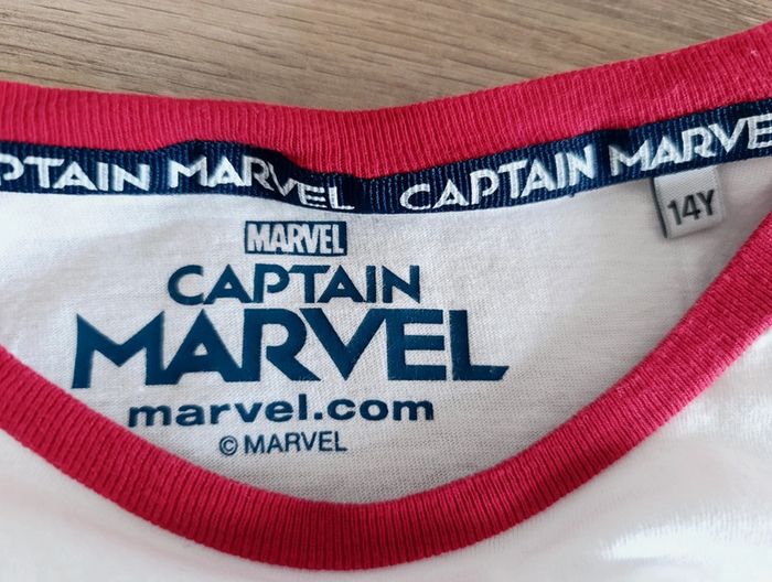 T-shirt manches courtes Captain Marvel 14 ans - photo numéro 7