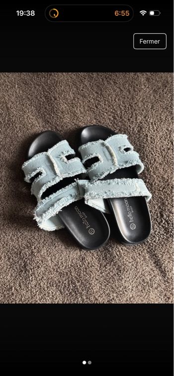 Paire de sandales en jean Hello Moon Shop 