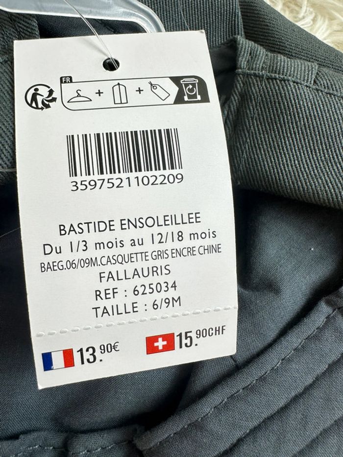 Casquette p’tit bisou taille 6-9 mois - photo numéro 4