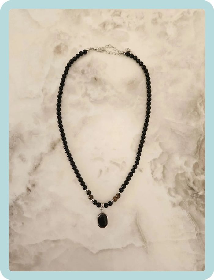 Collier à perles pour hommes