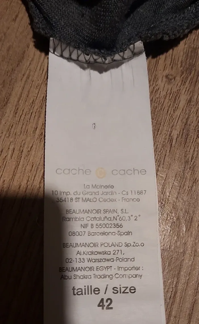 Robe manche courte T.42 - Cache Cache - photo numéro 4