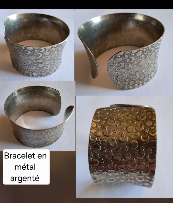Lot bijoux fantaisie en métal argenté pour femme - photo numéro 2