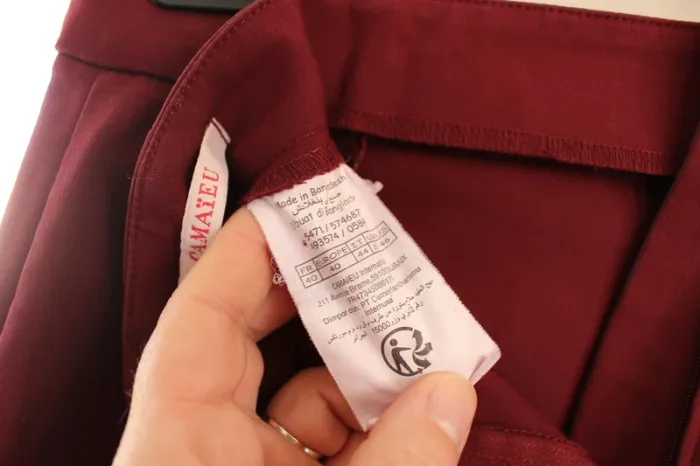 👗 Mini jupe trapèze bordeau, Camaieu 📌 - photo numéro 5