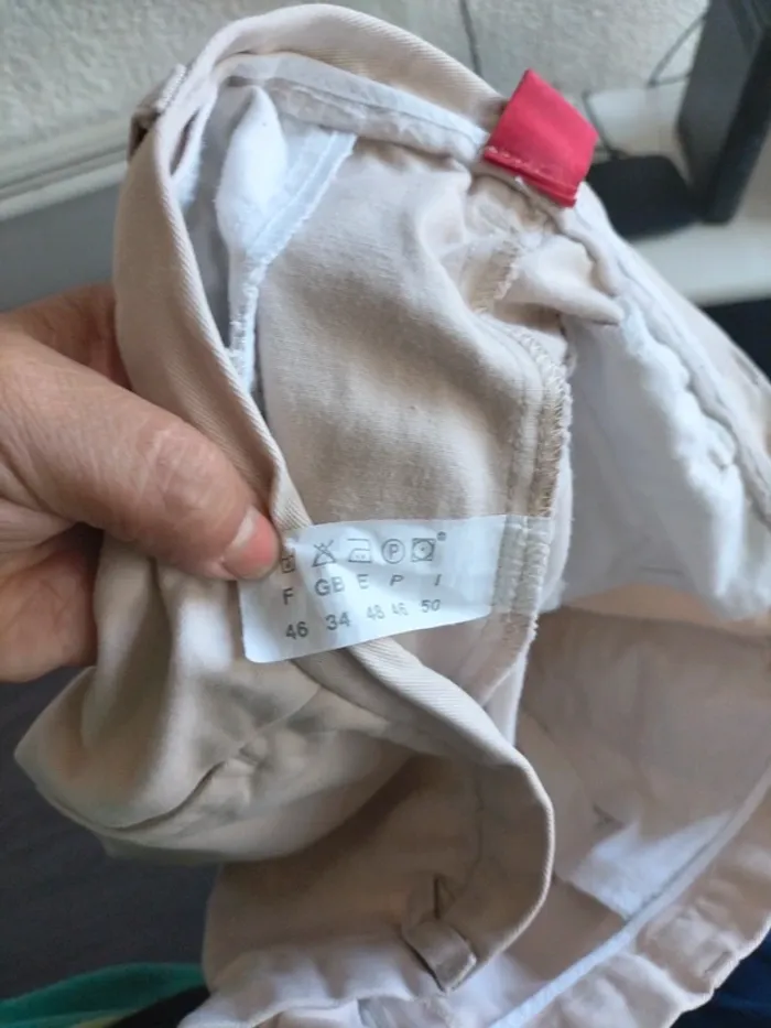Pantacourt beige tex taille 46 - photo numéro 6
