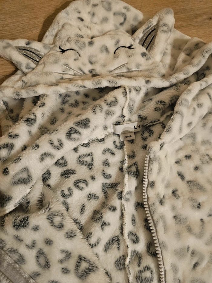 Combinaison pyjama léopard gris noir - photo numéro 3