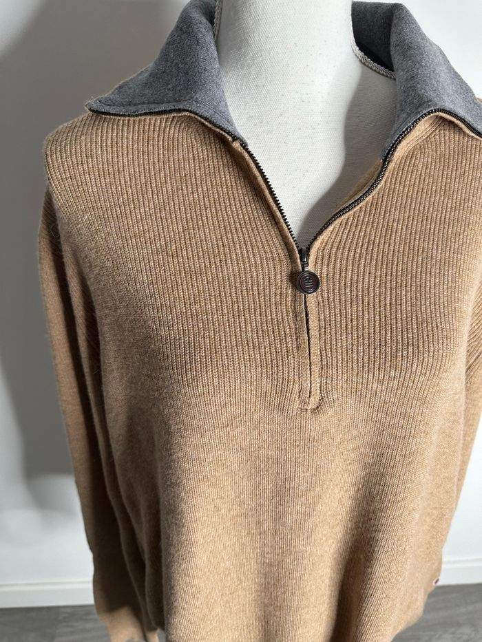 Pull beige laine et alpaga Serge Blanco TXL - photo numéro 9