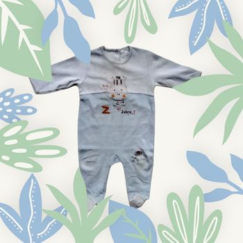 Pyjama Zèbre Kitchoun pour bébé garçon taille 12 mois