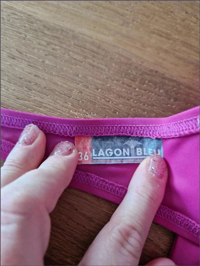 Maillot de bain deux pièces - Taille 36 - Lagon bleu - photo numéro 5