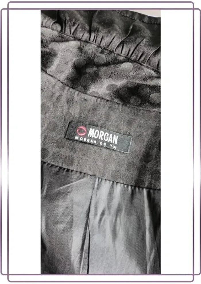 Manteau mi-long Morgan , coupe droite bas évasé,manches évasées - photo numéro 15