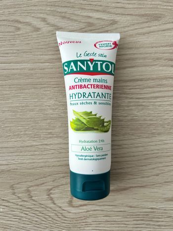 Crème Mains Antibactérienne Hydratante 75 Ml SANYTOL Neuve