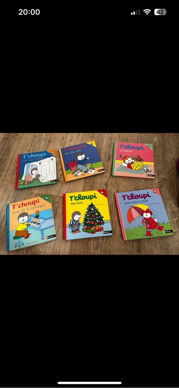 Lot de 6 livres t’choupi