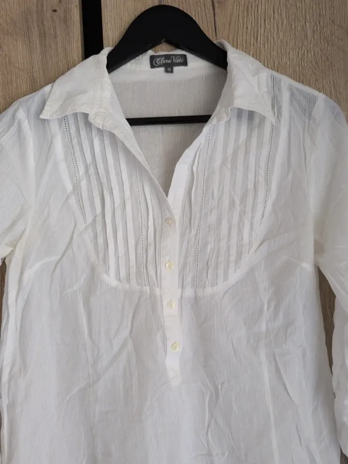 Chemise blanche légère Clara Vitti – Taille M - photo numéro 2