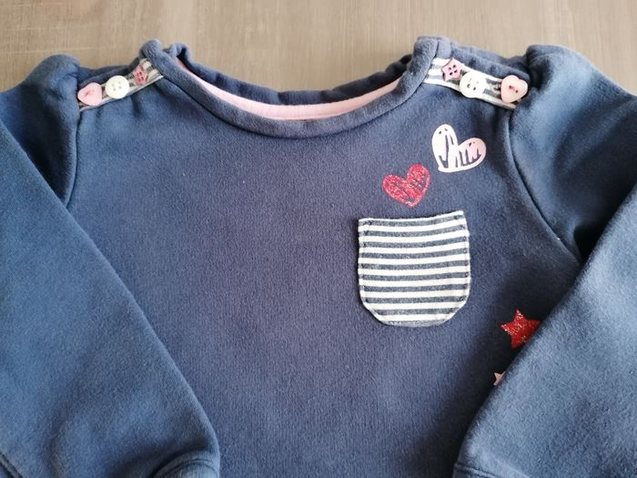 Robe sweat manches longues 80 cm - photo numéro 2