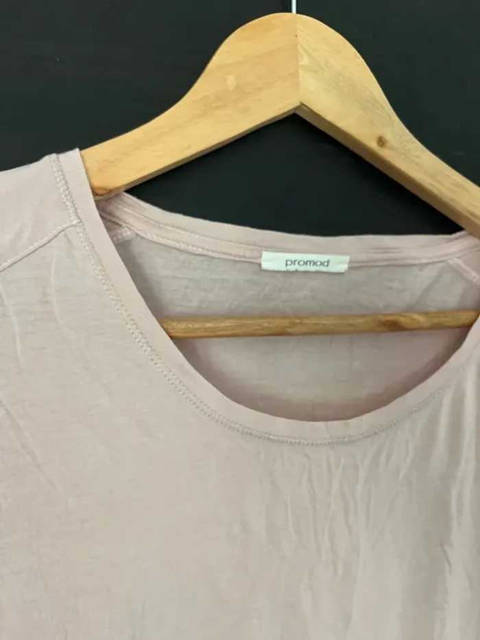 Joli t-shirt léger rose poudré Promod - photo numéro 5